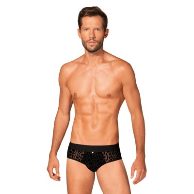 Mens Jockstrap Obsessive Azmeron Black Leopard