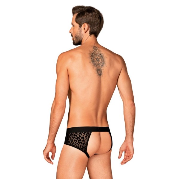 Mens Jockstrap Obsessive Azmeron Black Leopard