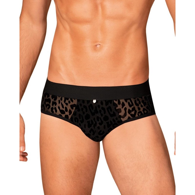 Mens Jockstrap Obsessive Azmeron Black Leopard