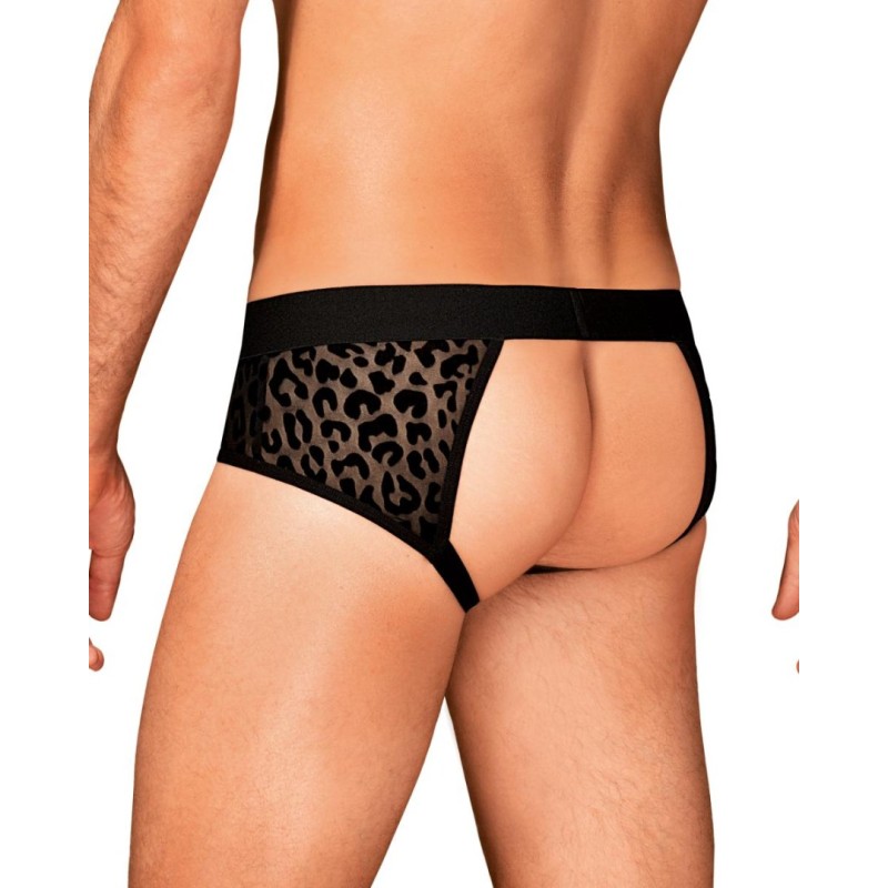 Mens Jockstrap Obsessive Azmeron Black Leopard