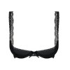 Σουτιέν Half Bra Obsessive Miamor Μαύρο Obsessive Σουτιέν Half Bra Obsessive Miamor Μαύρο Harnesses