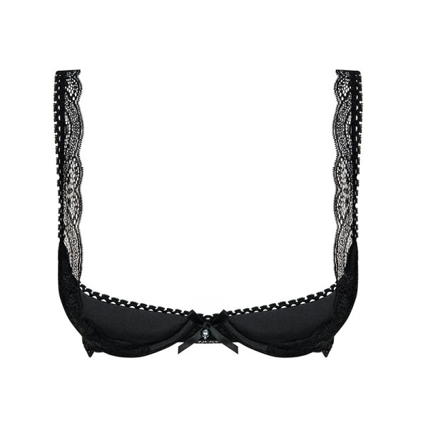 Σουτιέν Half Bra Obsessive Miamor Μαύρο Σουτιέν Half Bra Obsessive Miamor Μαύρο