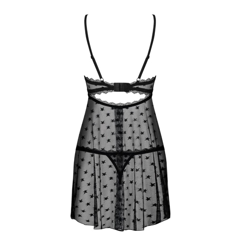 Chemise & Thong Astralya Obsessive Black