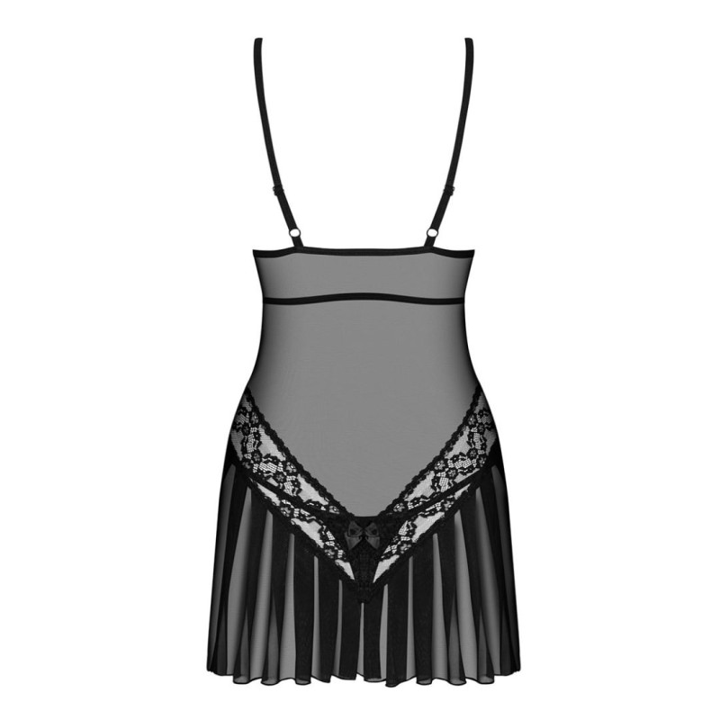 Obsessive Babydoll & Στρινγκ Obsessive 837 Che-1 Μαύρο Babydolls
