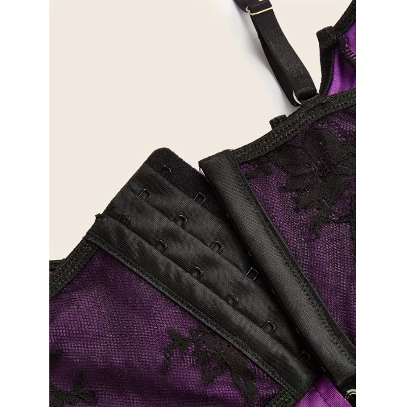 Δαντελένιος Κορσές Bralette Μοβ