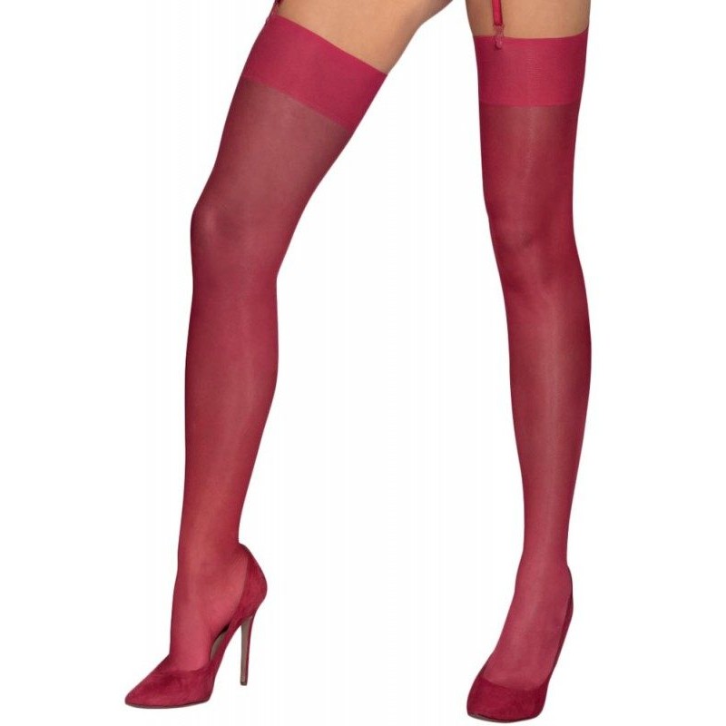 Stockings Obsessive S800 Burgundy