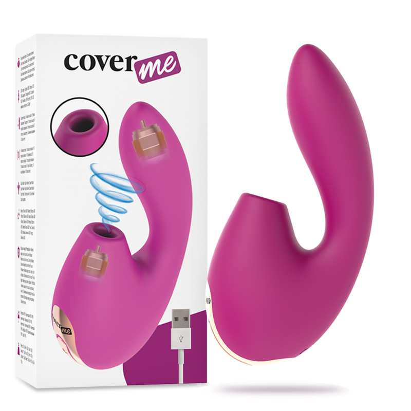 COVERME Αναρροφητής Αιδοίου και Δονητής Σημείου G COVERME Μοβ Κλειτοριδικά