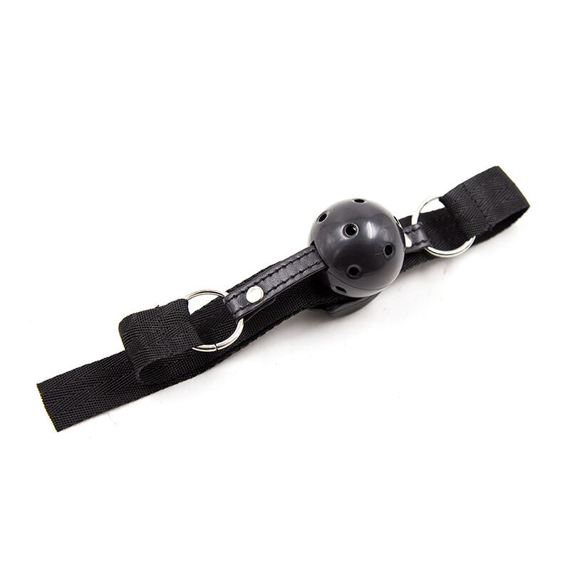 Ohmama Ball Gag Ohmama Nylon Strap Black Ball Gags