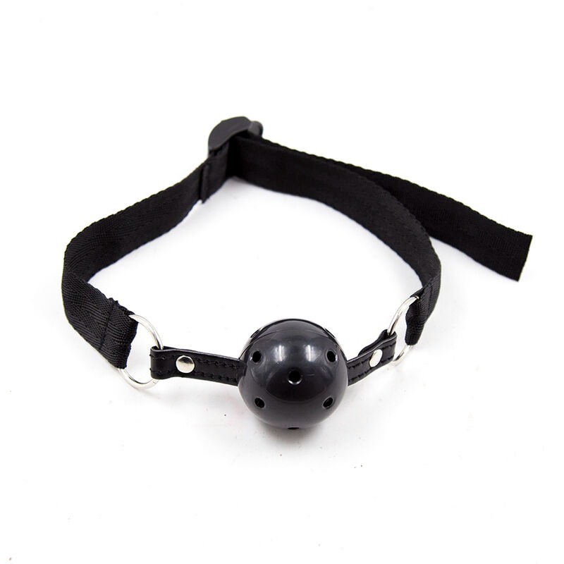 Ohmama Ball Gag Ohmama Nylon Strap Black Ball Gags
