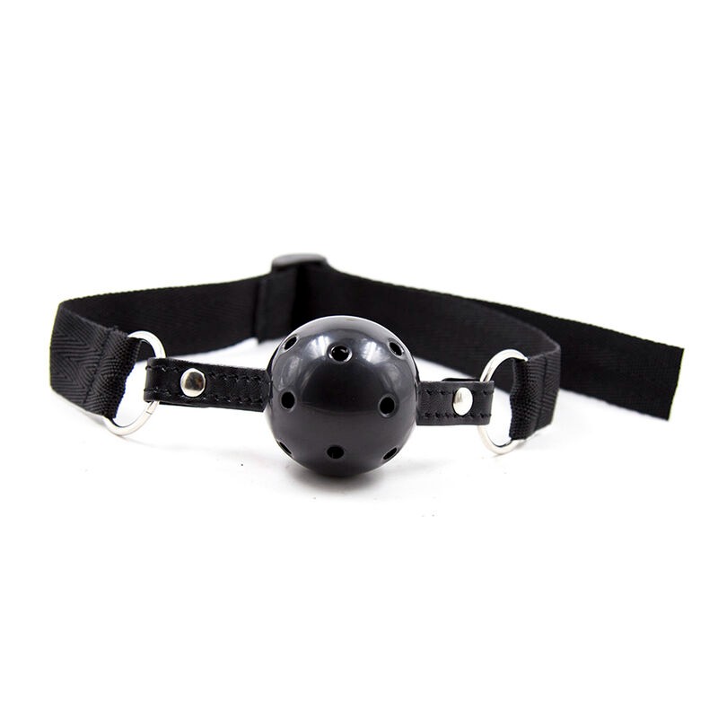 Ohmama Ball Gag Ohmama Nylon Strap Black Ball Gags