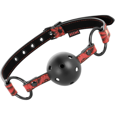 Ball Gag BEGME Red Edition Jaw Red Ball Gag BEGME Red Edition Jaw Red
