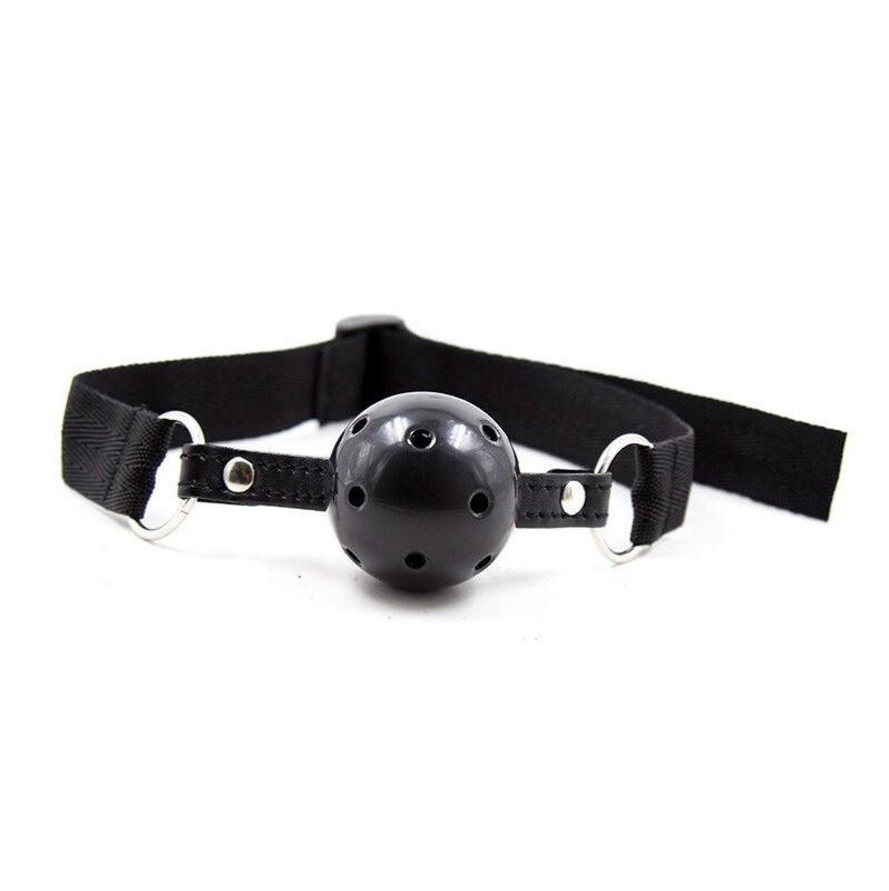 Ball Gag Ohmama Nylon Strap Black