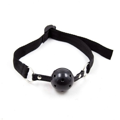 Ball Gag Ohmama Nylon Strap Black Ball Gag Ohmama Nylon Strap Black