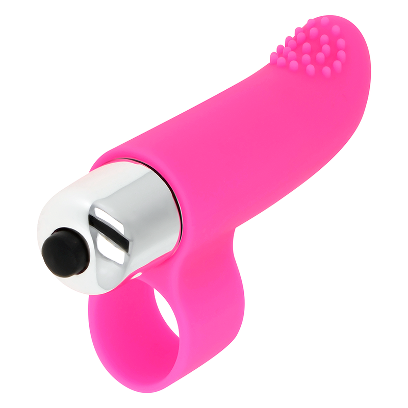 Finger Vibrator Ohmama Textured Tip Stimulating Finger Pink Finger Vibrator Ohmama Textured Tip Stimulating Finger Pink