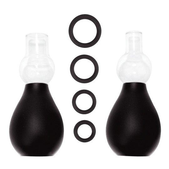 Αναρροφητές Θηλών Ouch! Nipple Erection Set Μαύρο