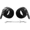 Ohmama Leather Cuffs Fur Lined Ohmama Black Leather handcuffs