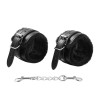 Ohmama Leather Cuffs Fur Lined Ohmama Black Leather handcuffs