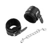 Ohmama Leather Cuffs Fur Lined Ohmama Black Leather handcuffs