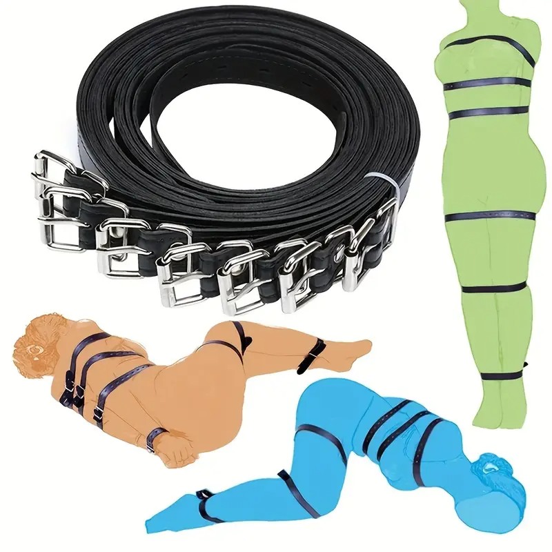 Love Market Δεσίματα Δερματίνης Bondage Μαύρα Δεσίματα
