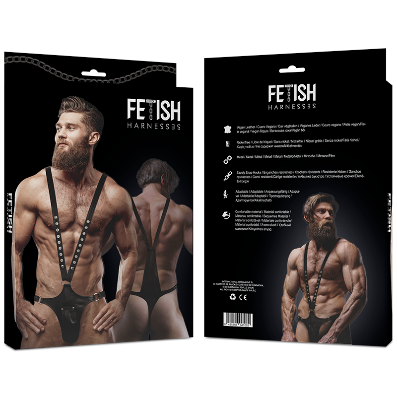 Fetish Submissive Body Strap Harness Fetish Attitude Black Harnesses