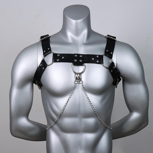 Adjustable Chest Harness Aries Black Adjustable Chest Harness Aries Black