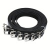 Leather Bondage Straps Black