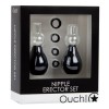 Ouch! Αναρροφητές Θηλών Ouch! Nipple Erection Set Μαύρο Ρουφήχτρες