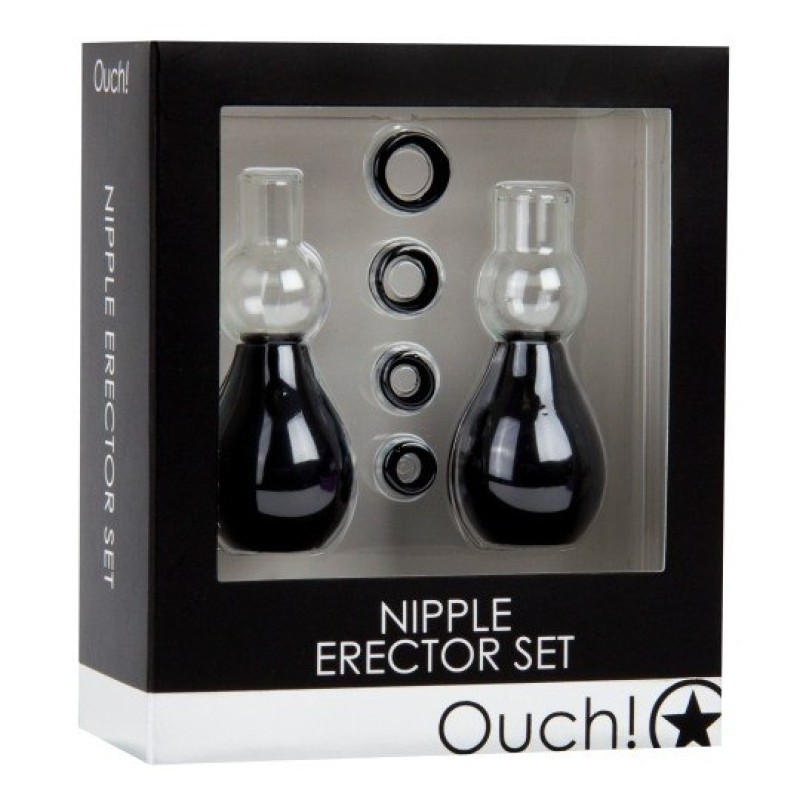 Ouch! Αναρροφητές Θηλών Ouch! Nipple Erection Set Μαύρο Ρουφήχτρες