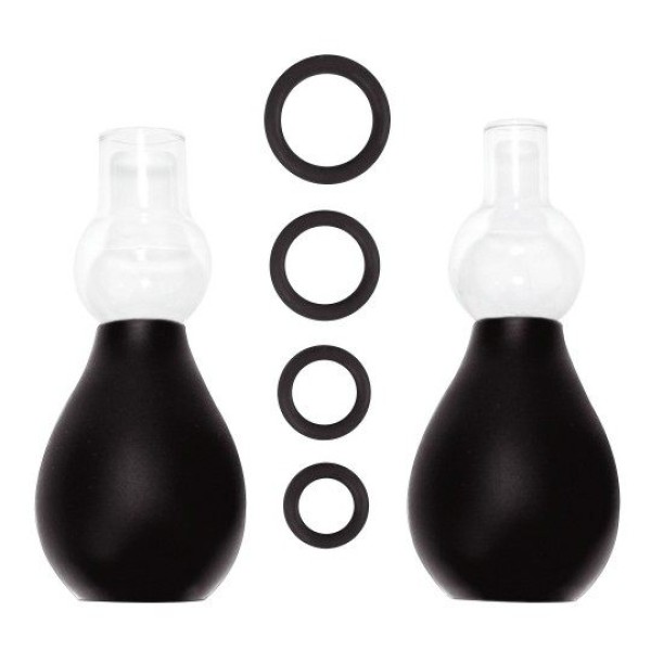 Αναρροφητές Θηλών Ouch! Nipple Erection Set Μαύρο
