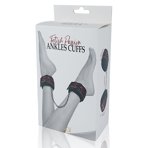 Leather Ankle Cuffs BTB Fetish Passion Red