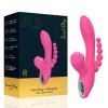 Rabbit Triple Vibrator with Suction Sweet Play A3 Pink