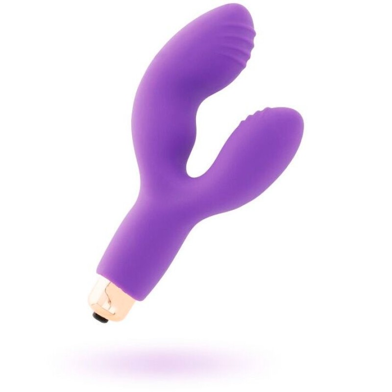 Womanvibe Διπλός Δονητής Womanvibe Vanix Μοβ Sex Toys Για Ζευγάρια