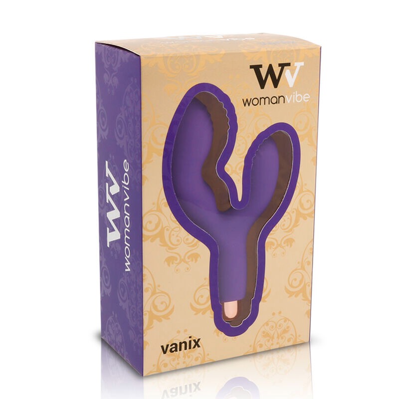 Double Vibrator Womanvibe Vanix Purple Double Vibrator Womanvibe Vanix Purple