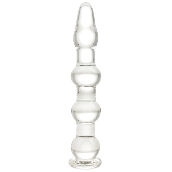 Glass Dildo Passion Labs Wave 17.5cm Clear
