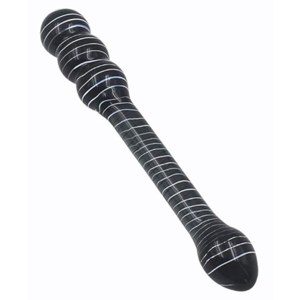 Glass Dildo Passion Labs Double 20cm Black