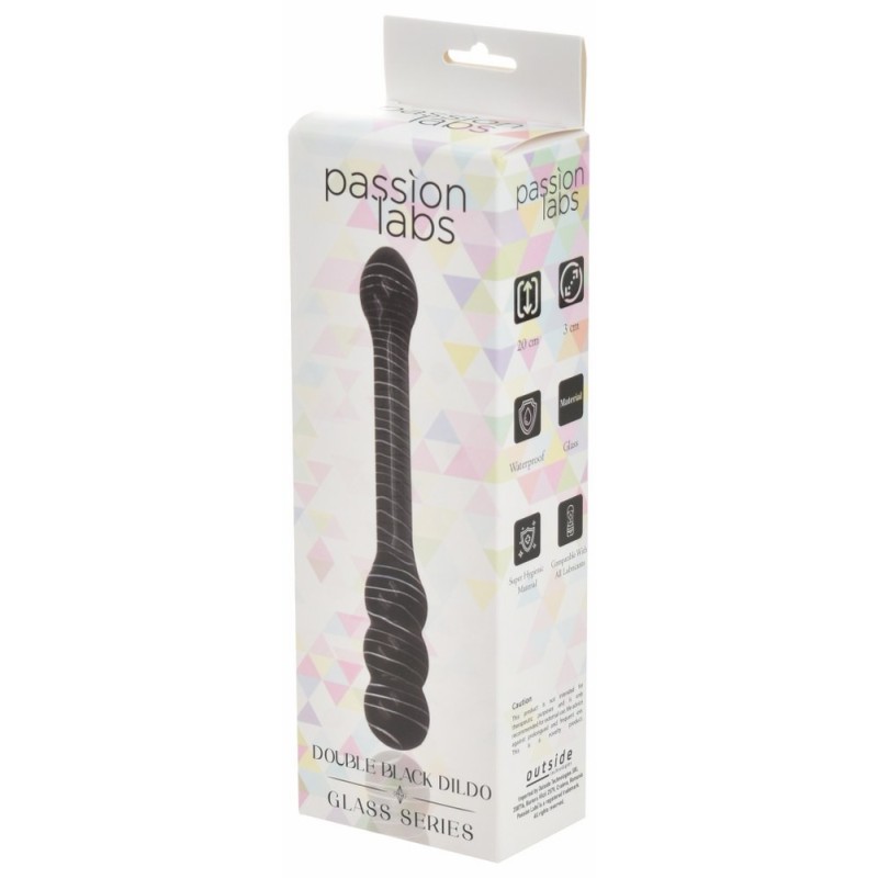 Glass Dildo Passion Labs Double 20cm Black Passion Labs Glass Dildo Passion Labs Double 20cm Black Glass Dildos