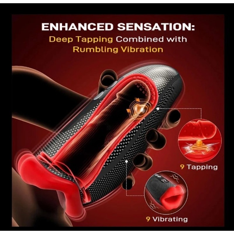 Αυνανιστήρι Με Δόνηση και Thrusting Passion Labs Red Lips Μαύρο Passion Labs Αυνανιστήρι Με Δόνηση και Thrusting Passion Labs Red Lips Μαύρο Solo Play