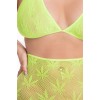 2 Piece Set Pink Lipstick Lingerie All About Leaf Green