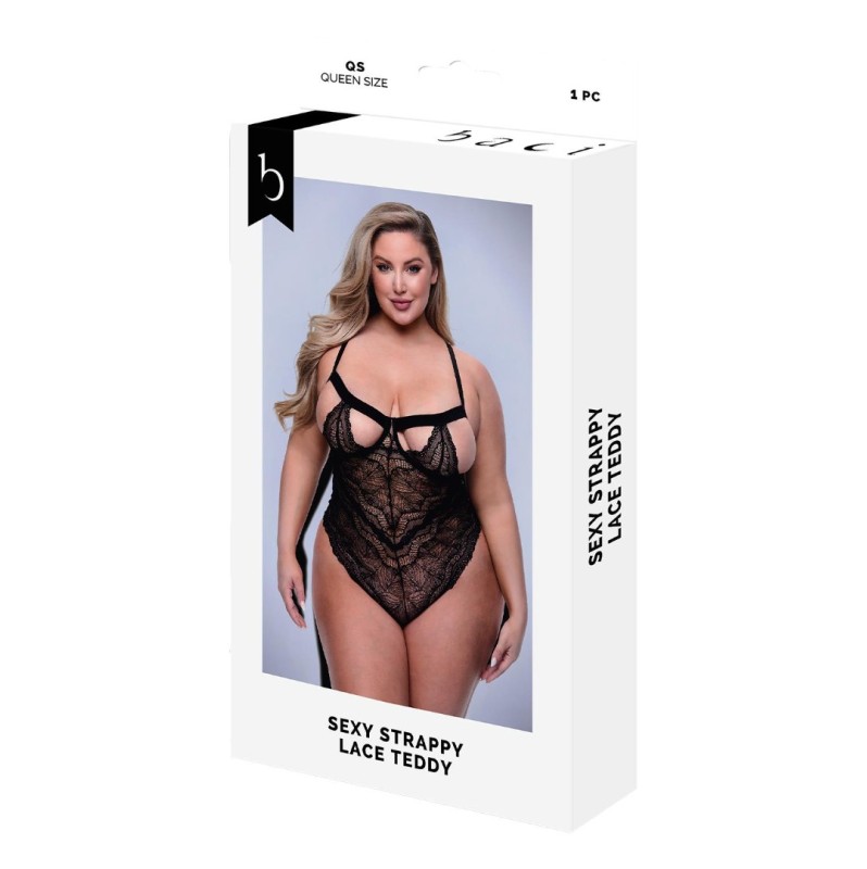 Sexy Strappy Lace Bodysuit Baci Lingerie Black
