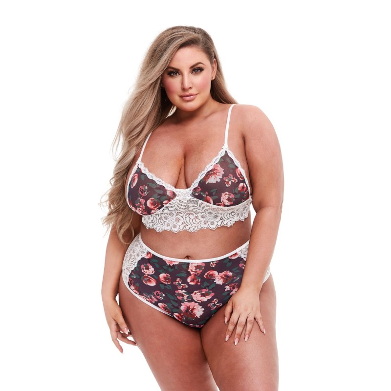 Floral Σετ Εσωρούχων με Bralette Baci Lingerie Baci Floral Σετ Εσωρούχων με Bralette Baci Lingerie Σετ Εσωρούχων
