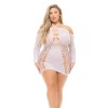 Φόρεμα Halter Pink Lipstick Lingerie Animal Inside Λευκό