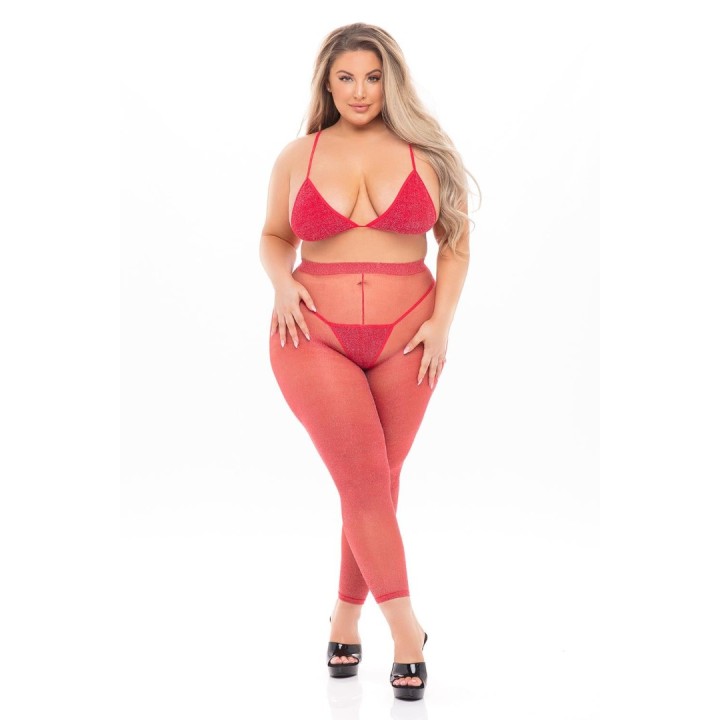 Pink Lipstick Lingerie Σετ Εσωρούχων Pink Lipstick Lingerie Tall Order Κόκκινο Σετ Εσωρούχων