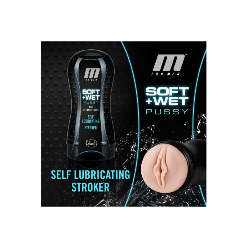 Blush Αυνανιστήρι Αιδοίο με Κουκκίδες Blush Soft And Wet Pussy Μπεζ Με άνοιγμα αιδοίου