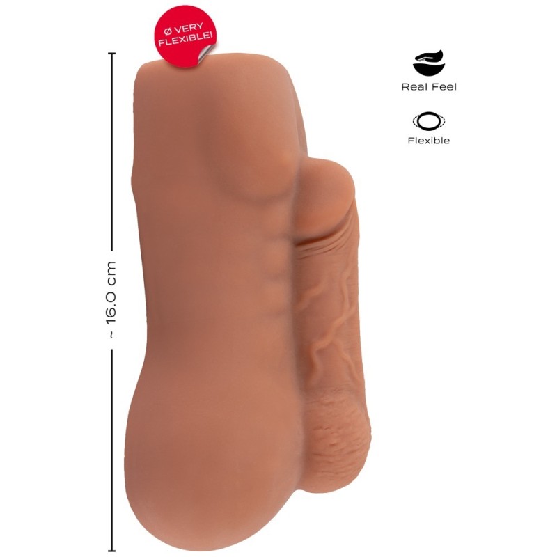 Realistixxx Stroker Realistixxx RealMan Brown With anus opening
