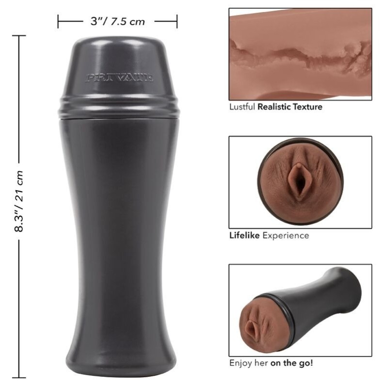 Vibrating Vagina Private TO GO Sexy Sista Brown