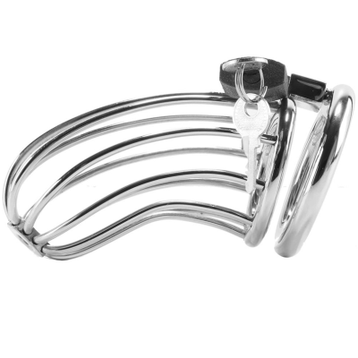 Cock Bird Cage Metal Hard Silver Cock Bird Cage Metal Hard Silver