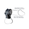 Pipedream Δαχτυλίδι Πέους Και Όρχεων C-Ringz Cock Pipe with Ball-Stretcher Μαύρο Δαχτυλίδια Πέους