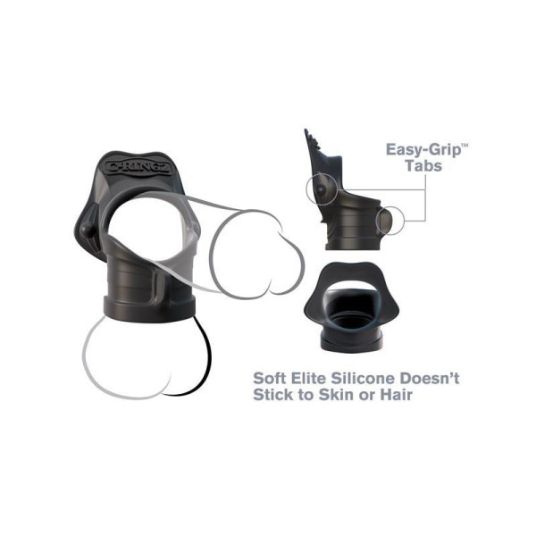 Δαχτυλίδι Πέους Και Όρχεων C-Ringz Ring and Ball Stretcher Μαύρο