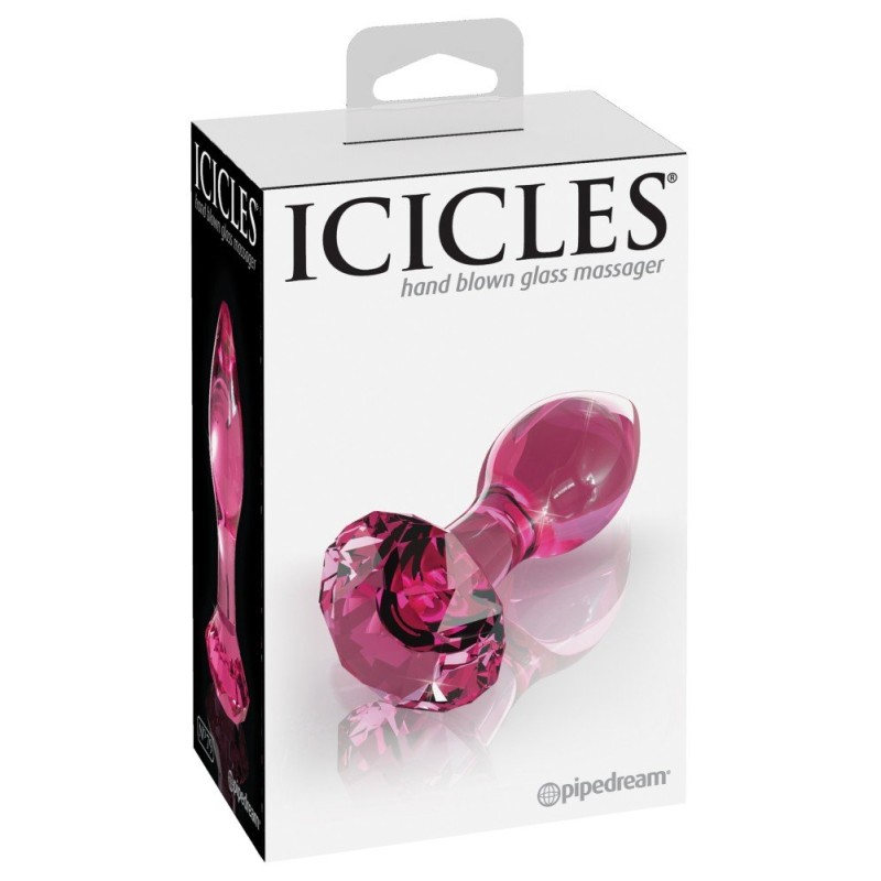 Γυάλινη Πρωκτική Σφήνα Icicles No. 79 Ροζ Pipedream Γυάλινη Πρωκτική Σφήνα Icicles No. 79 Ροζ Σφήνες χωρίς δόνηση