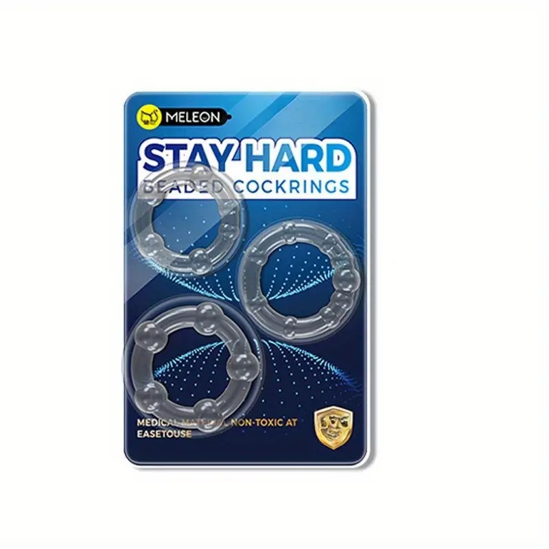 Love Market Cock Ring Set Stay Hard Clear Cock Rings